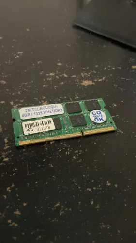 Memoria 4gb ddr3 para notebook e Macbook, funcionando perfeitamente!