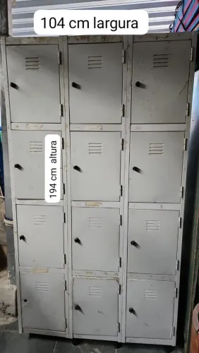 Armário de ferro 12 portas 