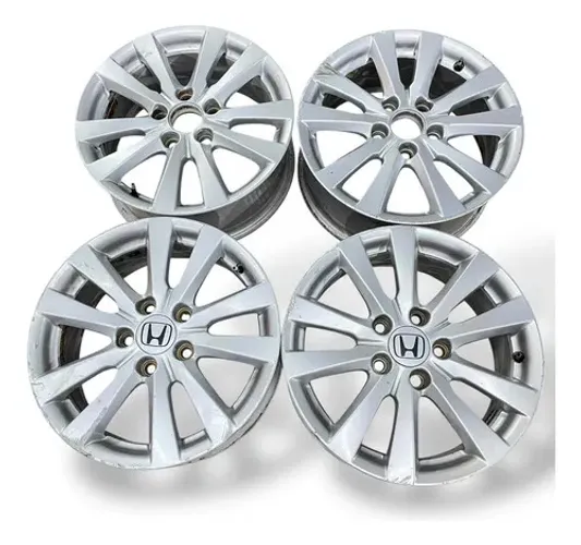 Jogo De Roda Honda Civic G9 Aro 16 5x114 Prateado