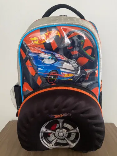 Mochila infantil Hot Wells com rodinhas