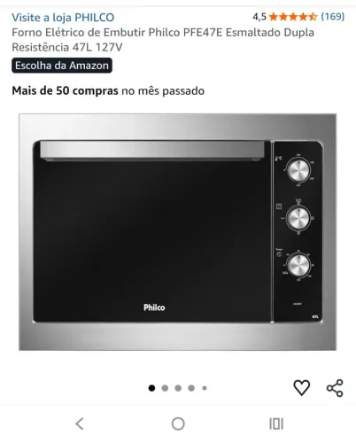 Forno Elétrico de embutir