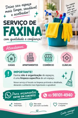 Faço faxina