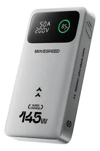 Power Bank Move Speed 25000mAh 145W Fast Charge - Usada, Ótimo Estado