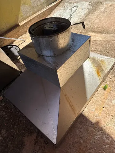 Coifa inox com motor 