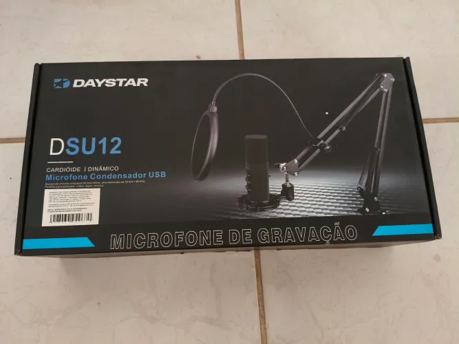 Microfone daystar DSU12 com suporte pra mesa 
