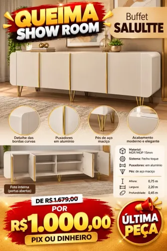 BUFFET SALLUTE ÚNICA PEÇA