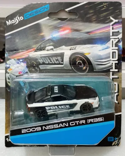 Miniatura Diecast Nissan Gt-r R35 Polícia Maisto 1:64