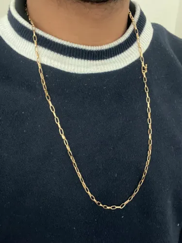 Corrente Ouro 18k tijolinho Nova
