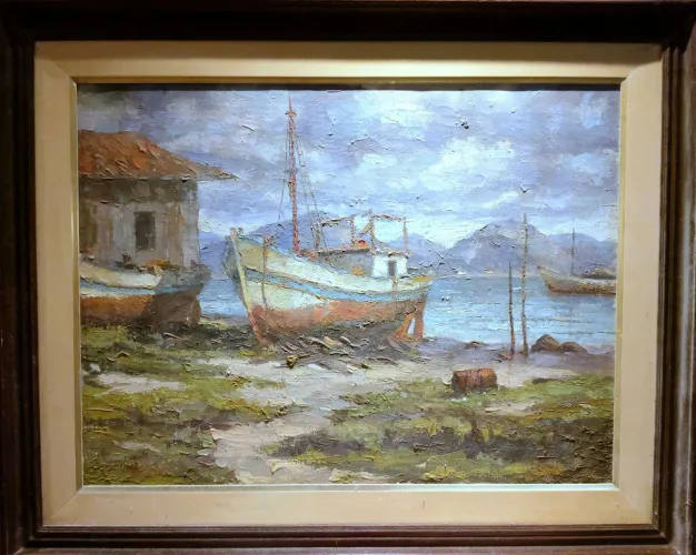 Tela do pintor Damy Inforzato - Antiguidade