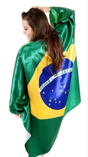 Bandeira do Brasil de cetim
