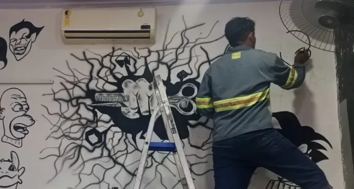 Pintor letrista e artista