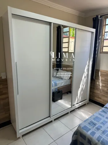 Guarda Roupa Casal c/ Espelho ENTREGAMOS E MONTAMOS  