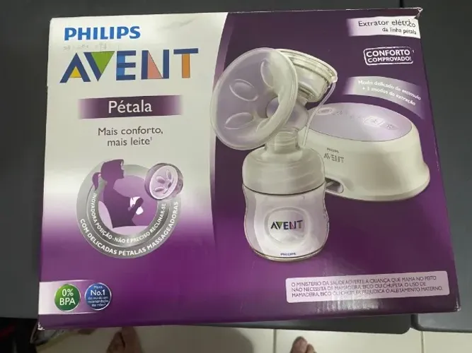 Bomba (Extrator) de Leite Elétrico - Avent - Pétala - A MELHOR BOMBA EXTRATORA DO MERCADO