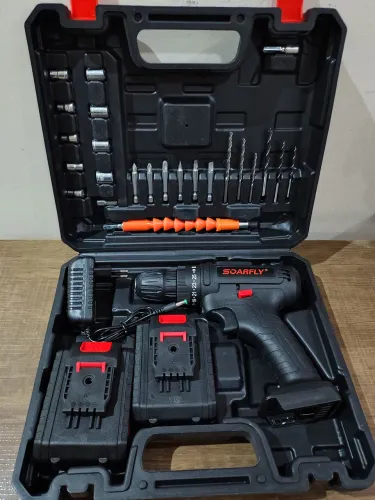 Parafusadeira e Furadeira 2 Baterias 48V com Acessórios e Maleta