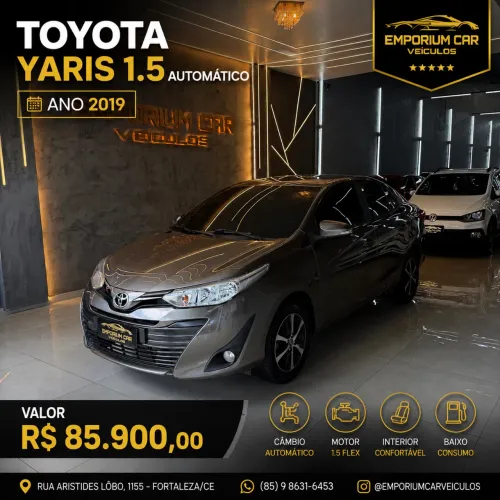 Toyota Yaris XL Sedan 1.5 Flex 16V 4P Aut. 2019