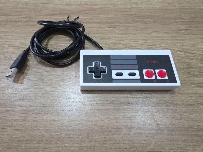 Controle Estilo Nintendinho USB Bom para PC, raspberry ou Mister FPGA