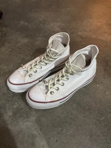 All star branco flatform 36