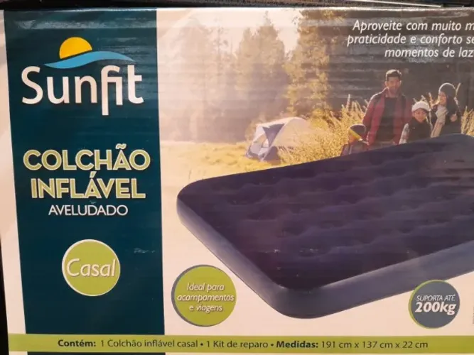 colchão inflável casal sunfit