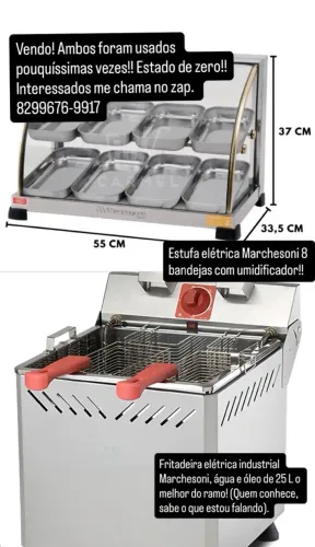 Vendo estufa E fritadeira elétrica