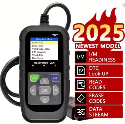 Scaner Automotivo OBD2 + Monitoramento de Bateria - NOVO - Para Carros a Partir de 1996
