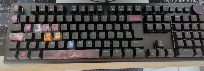 Teclado Mecânico Gamer Husky Anchorage Full Size, RGB, Switch Gateron, ABNT2, Preto