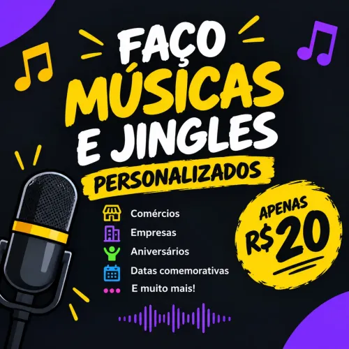 ? Faço Músicas e Jingles Personalizados ? R$20