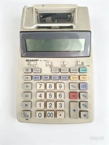 Impressora Sharp Calculator El-1750v De 2 Linhas Preta/verme Branco sharp EL 1750V