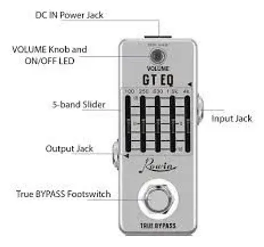 Pedal equalizer Rowin GT EQ (NOVO)