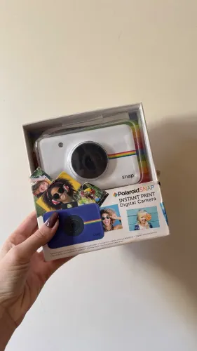 câmera digital polaroid snap usada apenas 3 vezes 