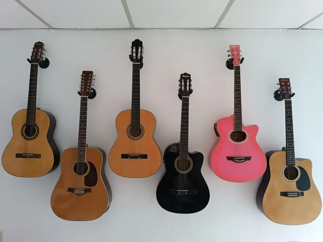 Violões modelos aço e nylon elétrico ou acústico 