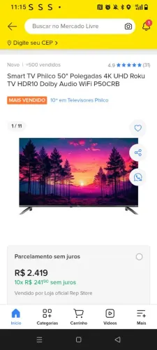 Tv Philco 50 polegadas 4k