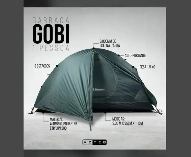 Barraca camping ultralight azteq gobi
