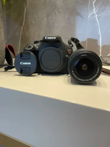 CÂMERA CANON EOS REBEL T5 + LENTE 18-55MM ? KIT COMPLETO!