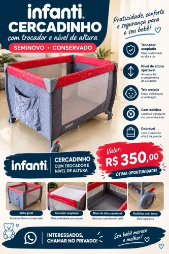 Cercadinho ?chiqueirinho? - Infanti muito conservado