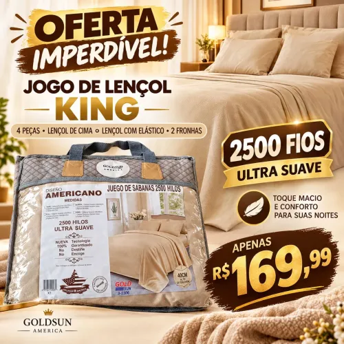 Jogo de lençol king