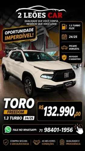 Fiat Toro Freedom 1.3 T270 4X2 Flex AUT 2025