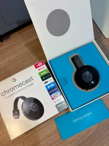 Chromecast Google 2a geração original HDMI Tv Streaming sua TV em SmartTV direto do celula