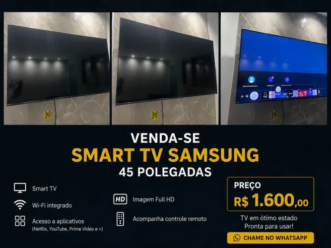 Tv smart 45 polegadas