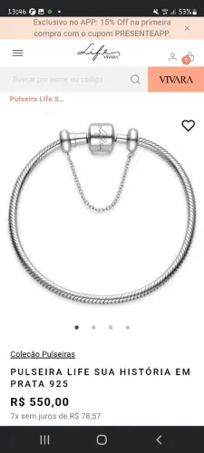 Pulseira life vivara