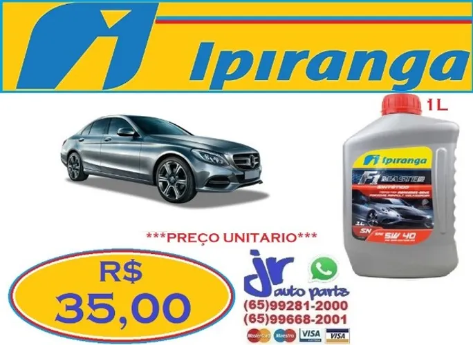 Lubrificante Ipiranga Mercedes-Benz C 200 F1 Master 5W40 sintético