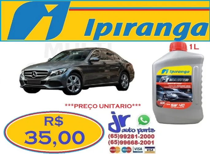 Lubrificante Ipiranga Mercedes-Benz CL 180 F1 Master 5W40 sintético
