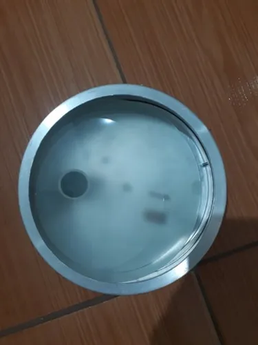 Luminária Disco, Toda Em Alumínio Diam. 21cm Altura 7 Cm