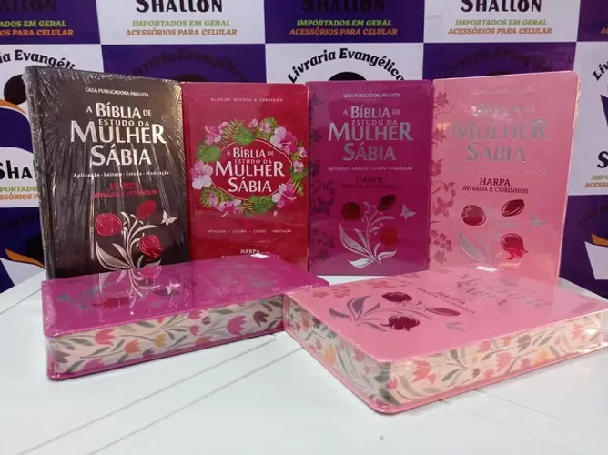 Bíblia de Estudo da Mulher Sábia C/ Harpa
