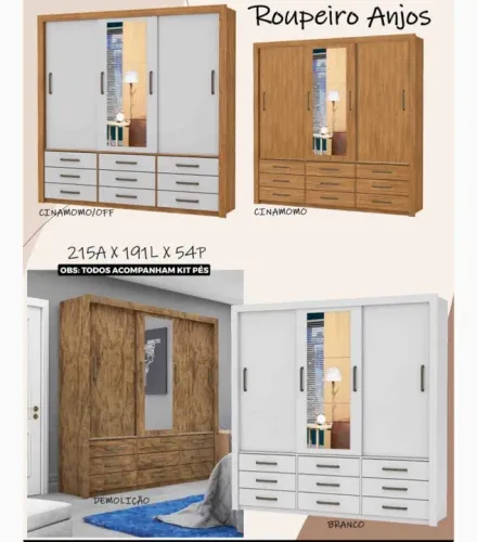 PROMOÇÃO ROUPEIRO ANJOS 1259,90 COM ENTREGA GRÁTIS SÓ MANDA O ENDEREÇO 