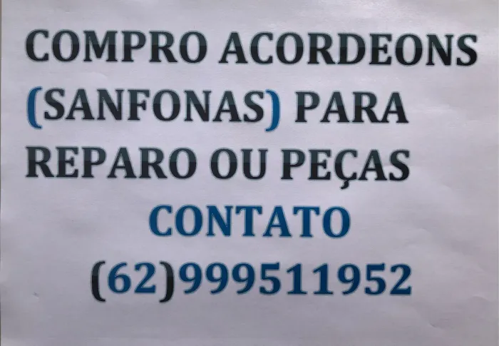 Acordeon Sanfona Gaita pra reparo ou peças