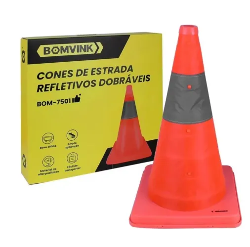 Cones de Estrada Refletivos Dobráveis - BOM-75011