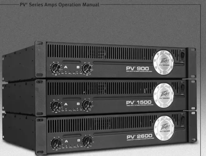 Amplificador de Potência profissional Peavey PV 2600 1800 W RMS