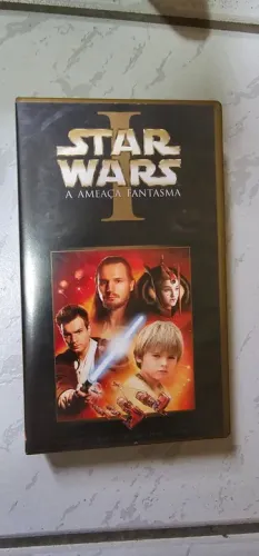 VHS Star Wars Ep 1 Ameaça Fantasma - Dublado