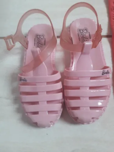 Sandália infantil   barbie