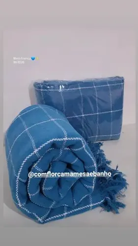 Manta América Para Sofá Tecido Algodão Casal - Entrega Grátis